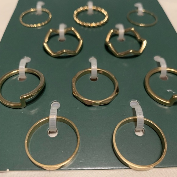 Wild Fable Gold Ring Stackable Set NWT - Picture 2 of 3